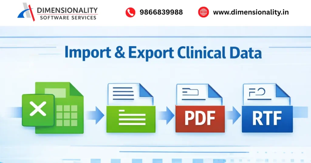 Import and export clinical trial data in SAS using Excel and CSV files with output generated in PDF and RTF formats
