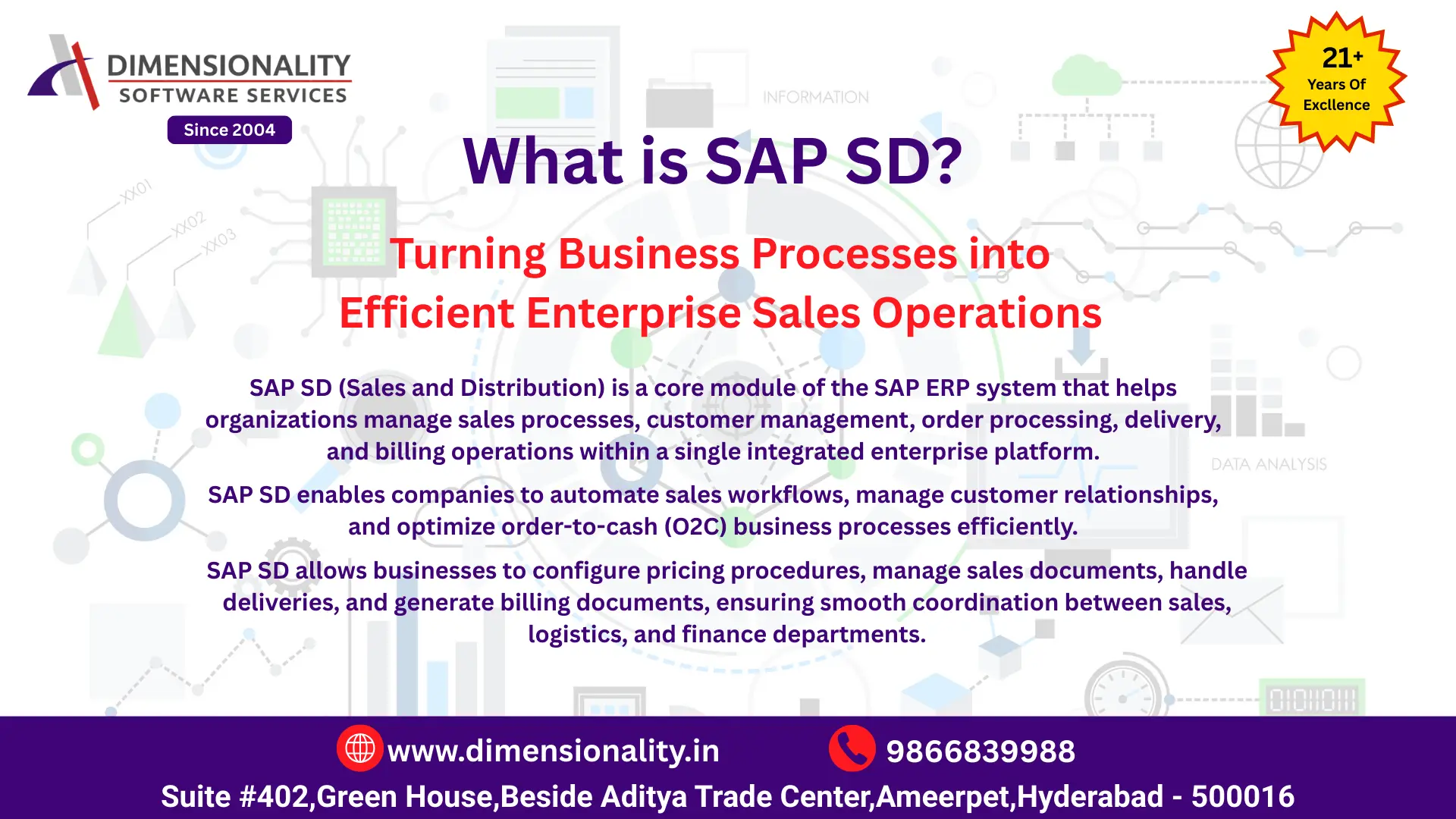 What is SAP SD (Sales and Distribution)? Overview of SAP ERP sales order processing, delivery, billing, and order-to-cash business processes used in enterprise systems.